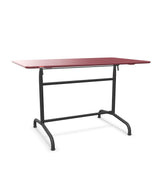 Schaffner Rigi Table repas rabattable 120x70cm Bordeaux 38 Noir 91 