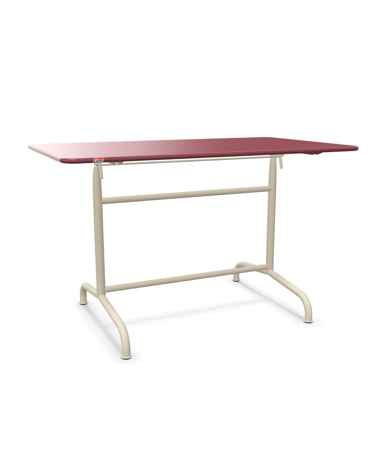 Schaffner Rigi Table repas rabattable 120x70cm Bordeaux 38 Sable Pastel 15 