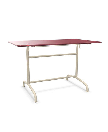 Schaffner Rigi Table repas rabattable 120x70cm Bordeaux 38 Sable Pastel 15 