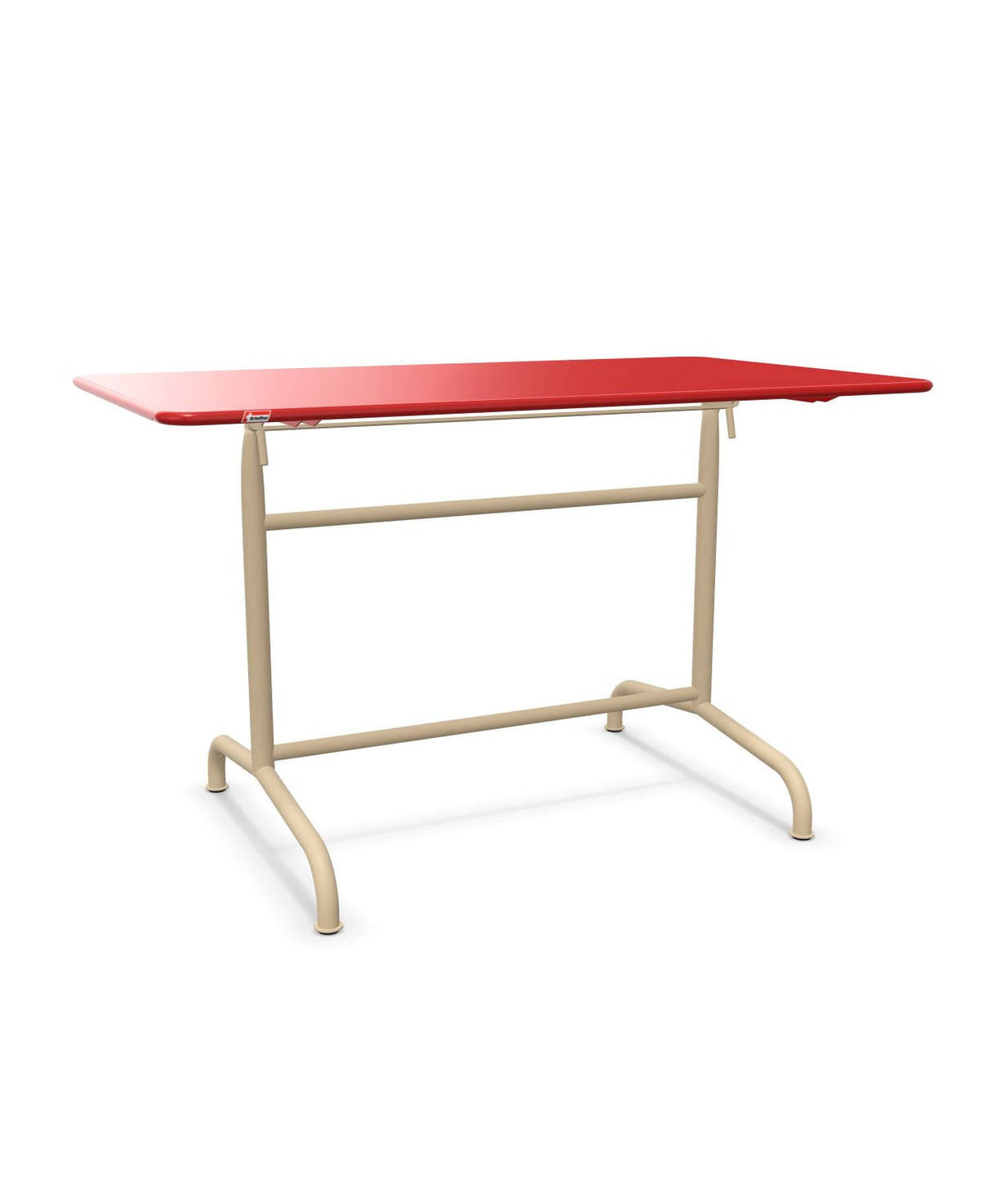 Schaffner Rigi Table repas rabattable 120x70cm Rouge 30 Marron Pastel 83 