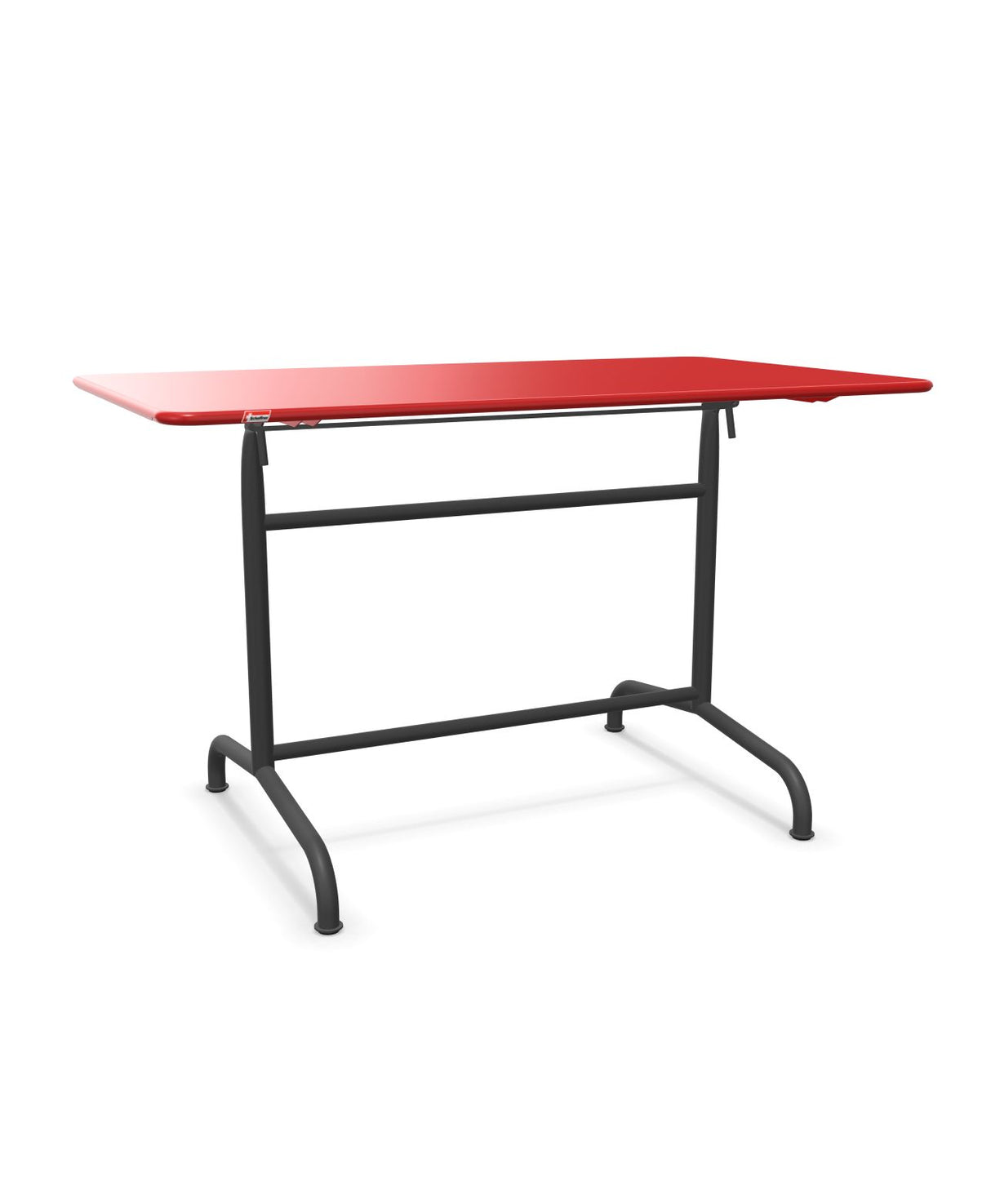 Schaffner Rigi Table repas rabattable 120x70cm Rouge 30 Noir 91 