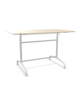 Schaffner Rigi Table repas rabattable 120x70cm Sable Pastel 15 Blanc 90 