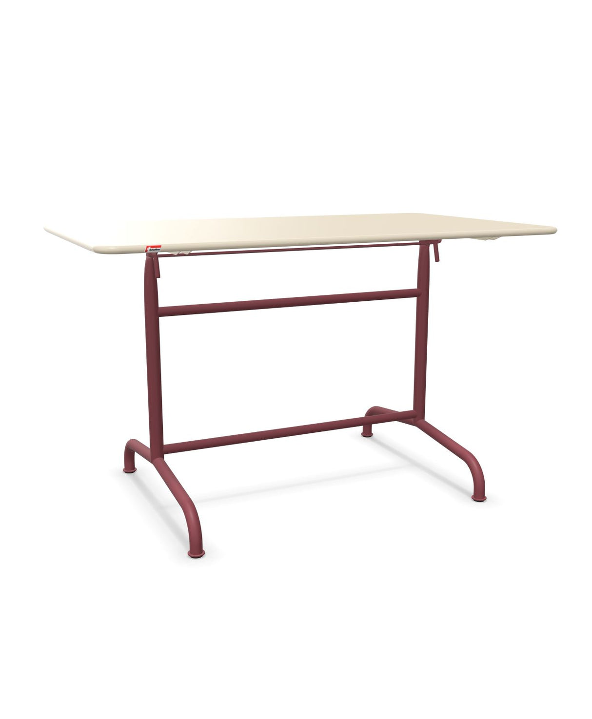 Schaffner Rigi Table repas rabattable 120x70cm Sable Pastel 15 Bordeaux 38 