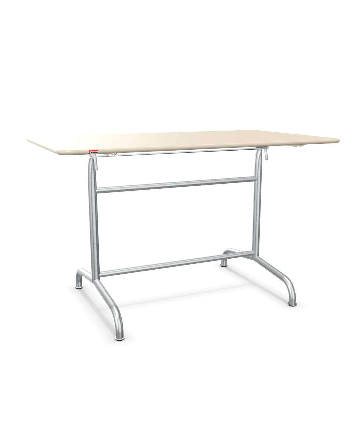 Schaffner Rigi Table repas rabattable 120x70cm Sable Pastel 15 Galvanisé à chaud 02 
