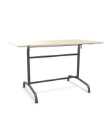 Schaffner Rigi Table repas rabattable 120x70cm Sable Pastel 15 Graphite 73 