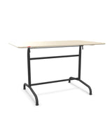Schaffner Rigi Table repas rabattable 120x70cm Sable Pastel 15 Noir 91 