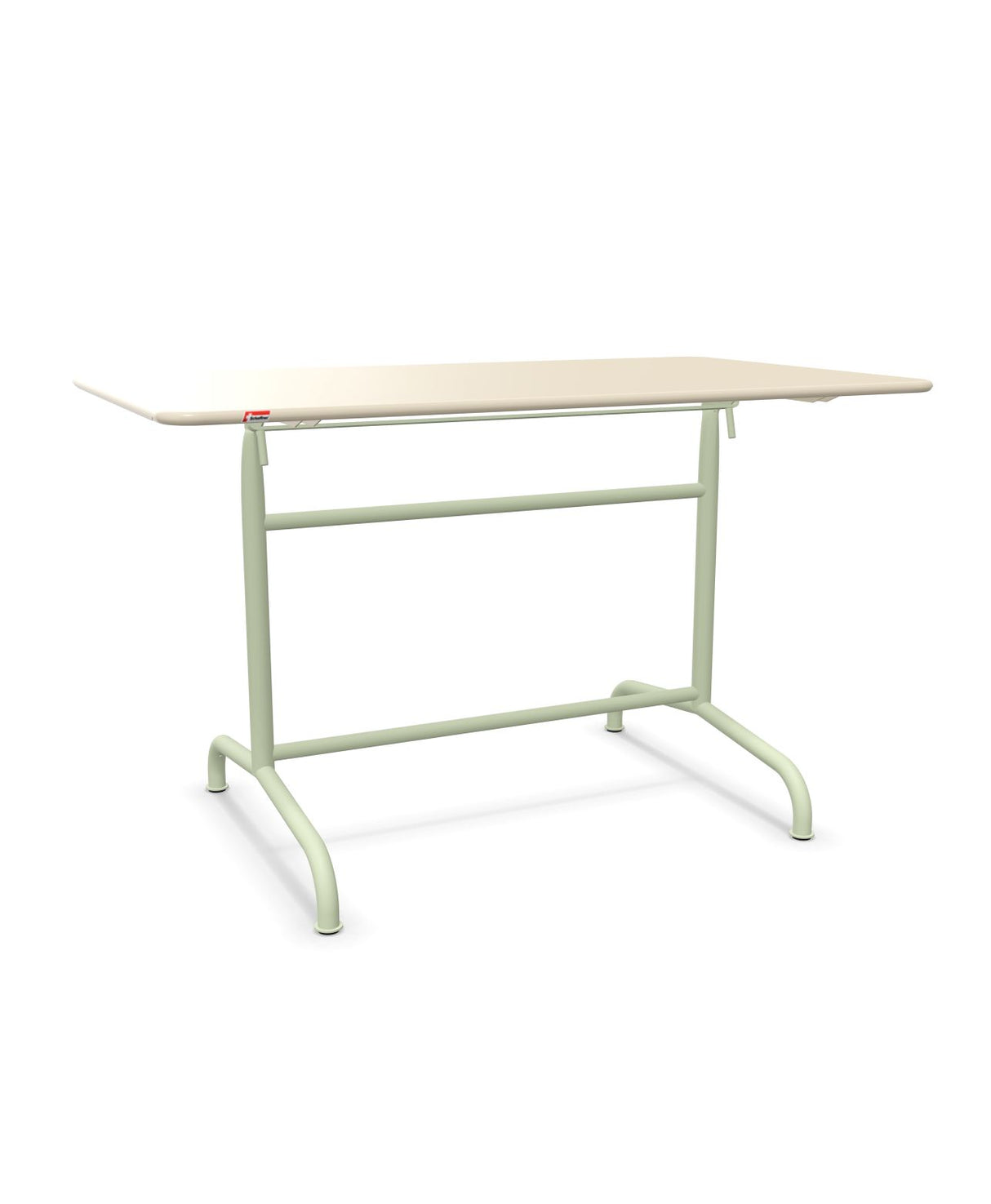 Schaffner Rigi Table repas rabattable 120x70cm Sable Pastel 15 Vert Pastel 64 