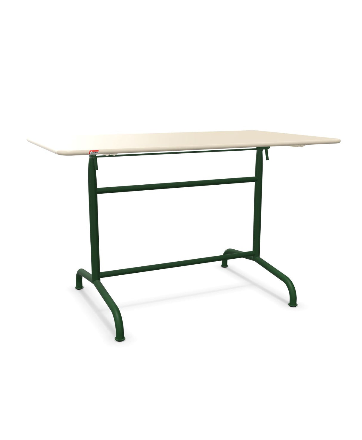 Schaffner Rigi Table repas rabattable 120x70cm Sable Pastel 15 Vert Sapin 66 