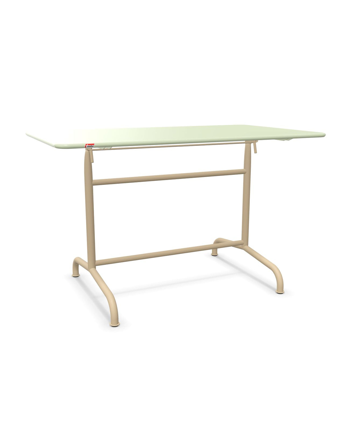Schaffner Rigi Table repas rabattable 120x70cm Vert Pastel 64 Marron Pastel 83 