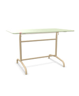 Schaffner Rigi Table repas rabattable 120x70cm Vert Pastel 64 Marron Pastel 83 
