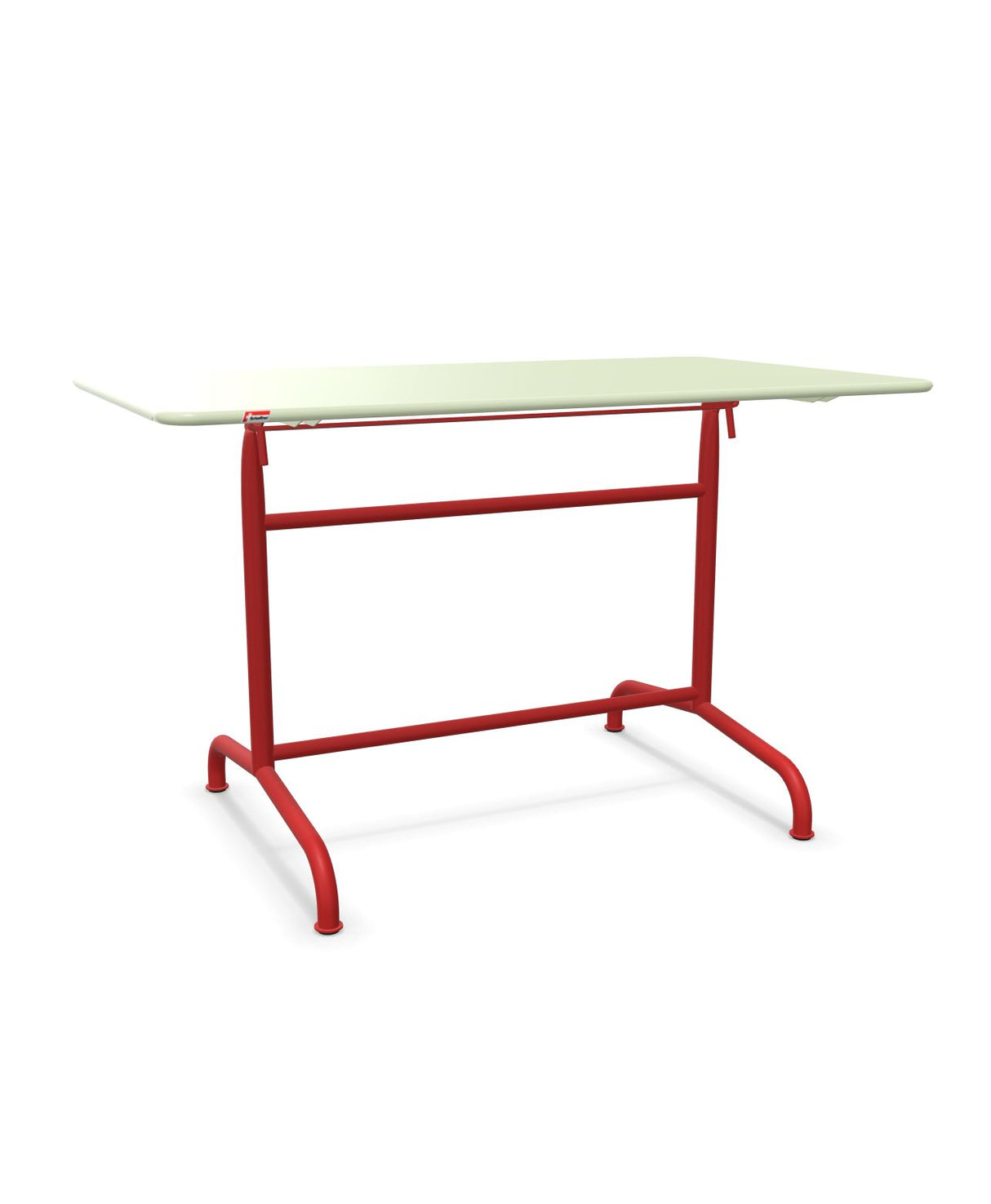 Schaffner Rigi Table repas rabattable 120x70cm Vert Pastel 64 Rouge 30 