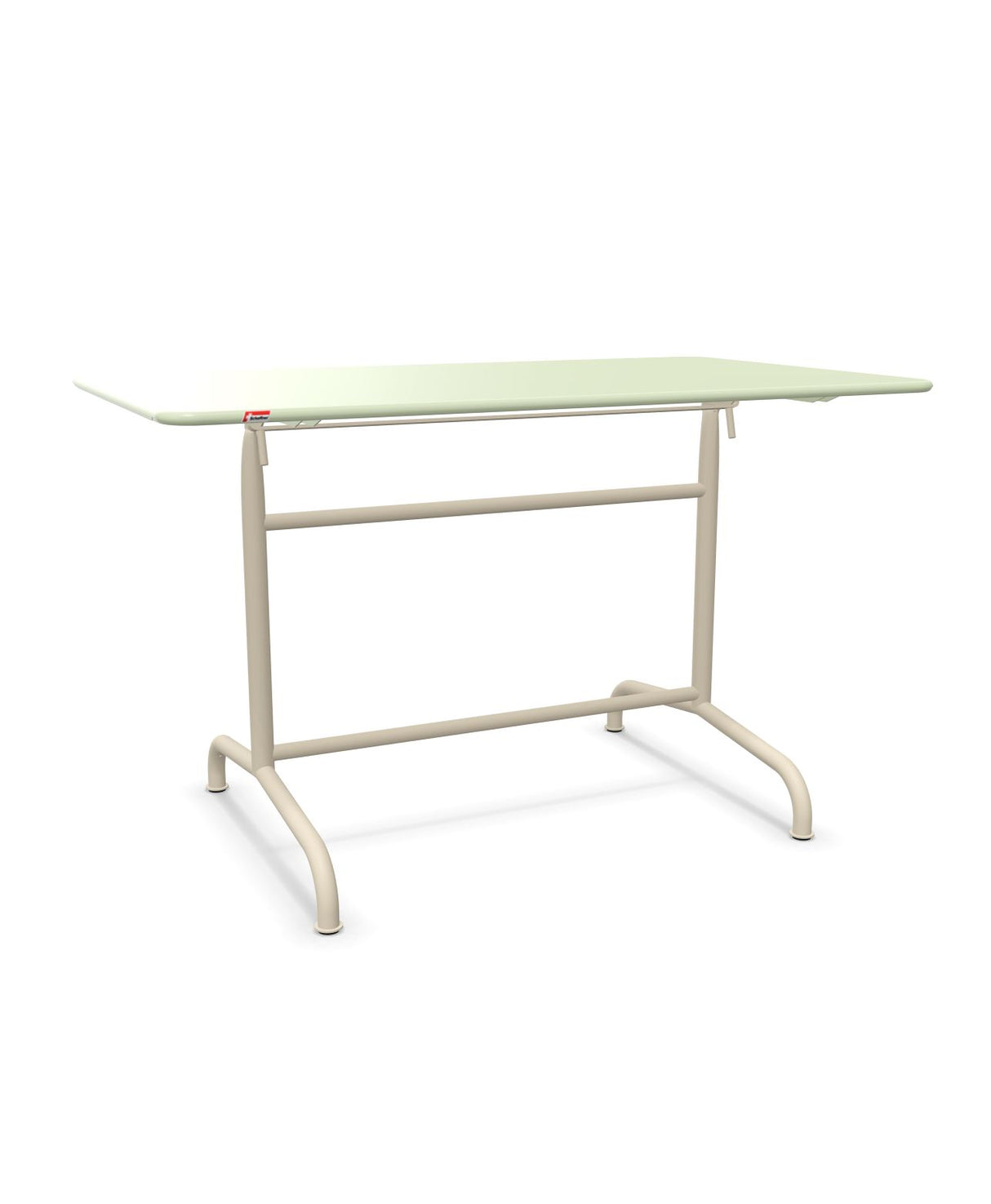 Schaffner Rigi Table repas rabattable 120x70cm Vert Pastel 64 Sable Pastel 15 