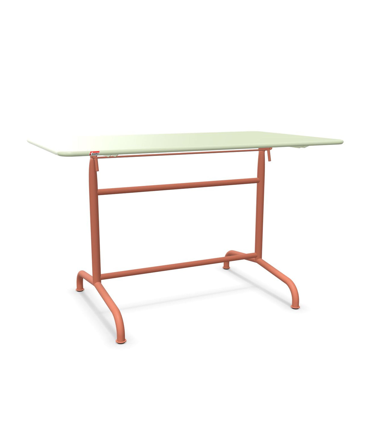Schaffner Rigi Table repas rabattable 120x70cm Vert Pastel 64 Terracotta 84 