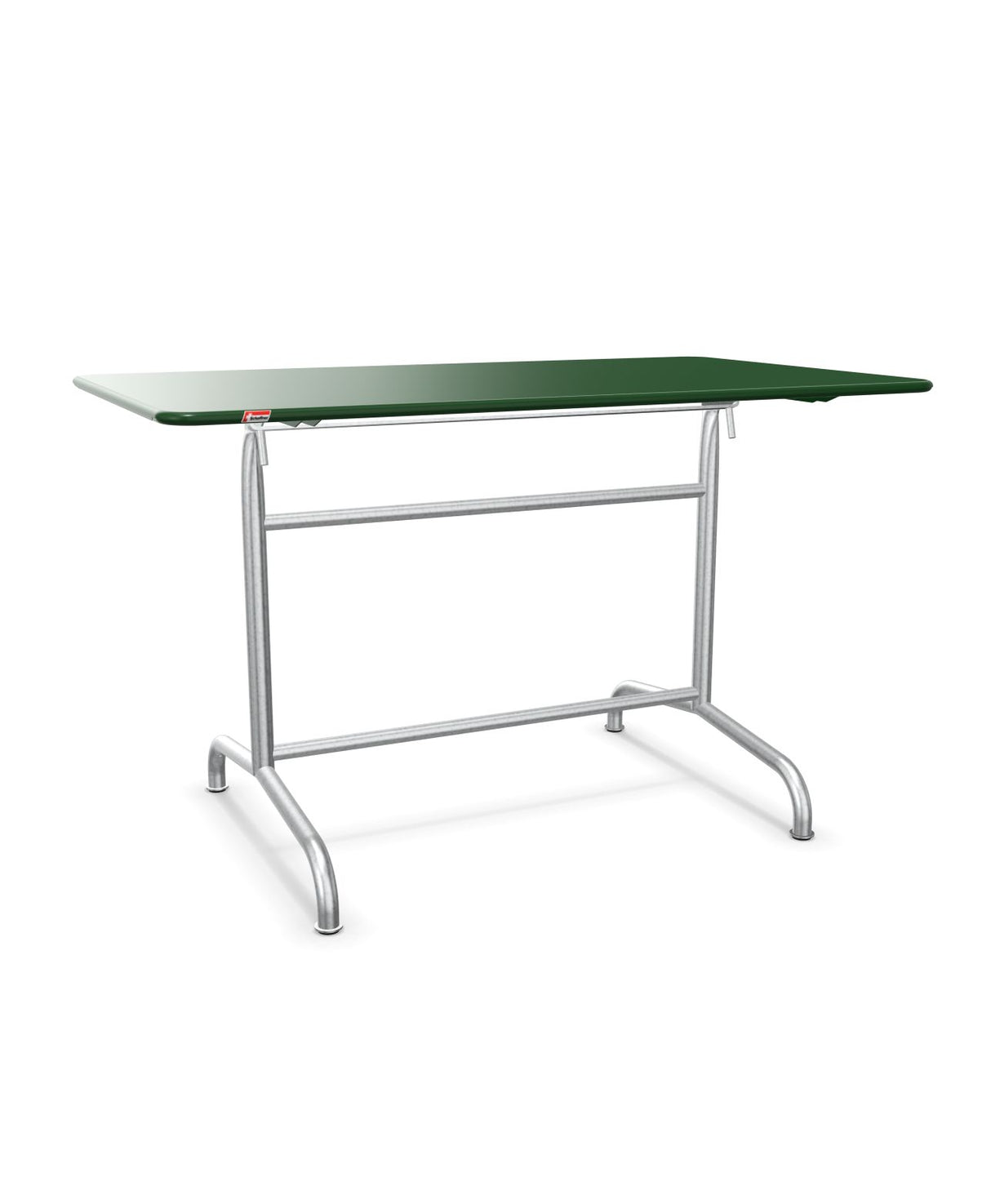 Schaffner Rigi Table repas rabattable 120x70cm Vert Sapin 66 Galvanisé à chaud 02 