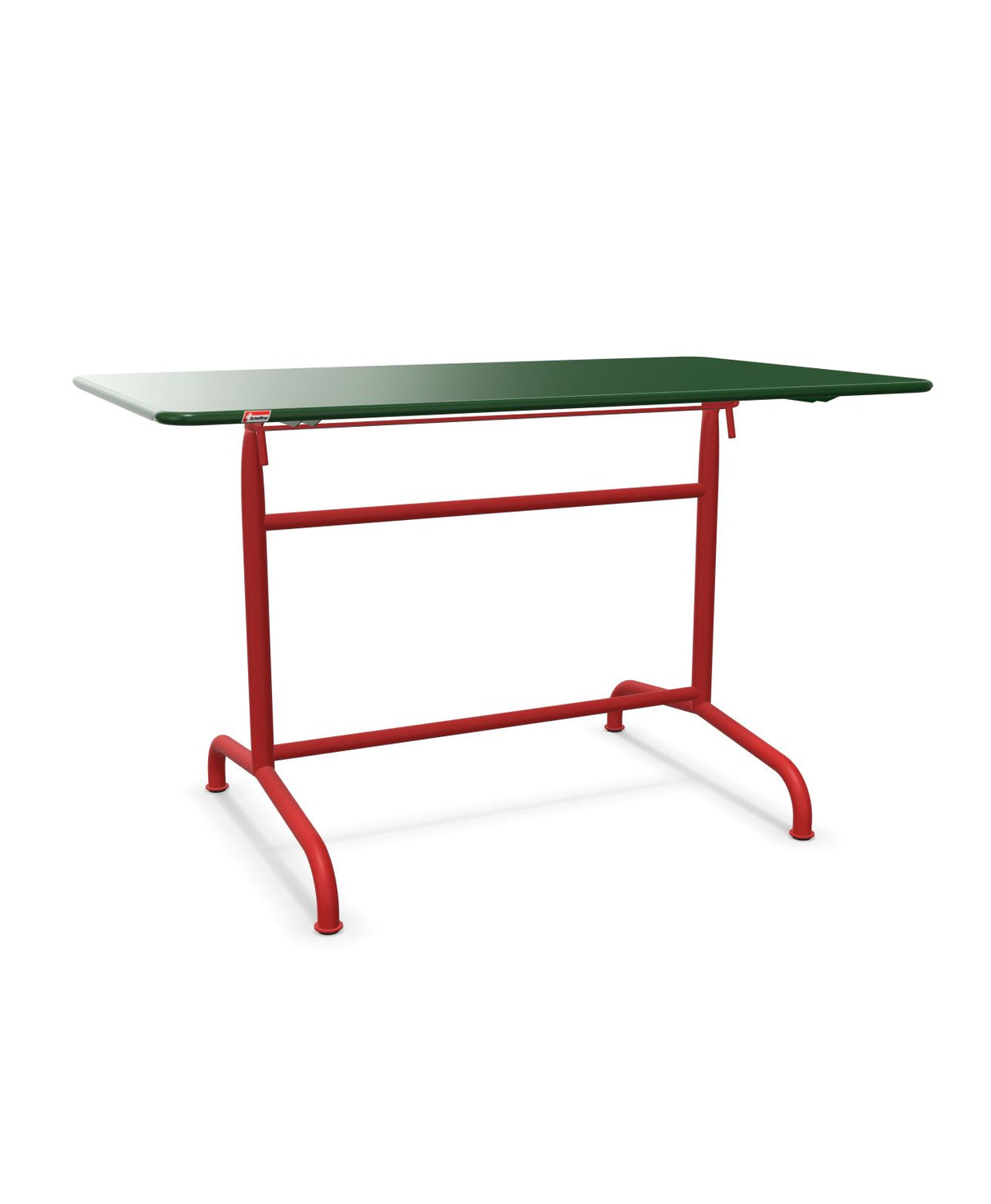 Schaffner Rigi Table repas rabattable 120x70cm Vert Sapin 66 Rouge 30 