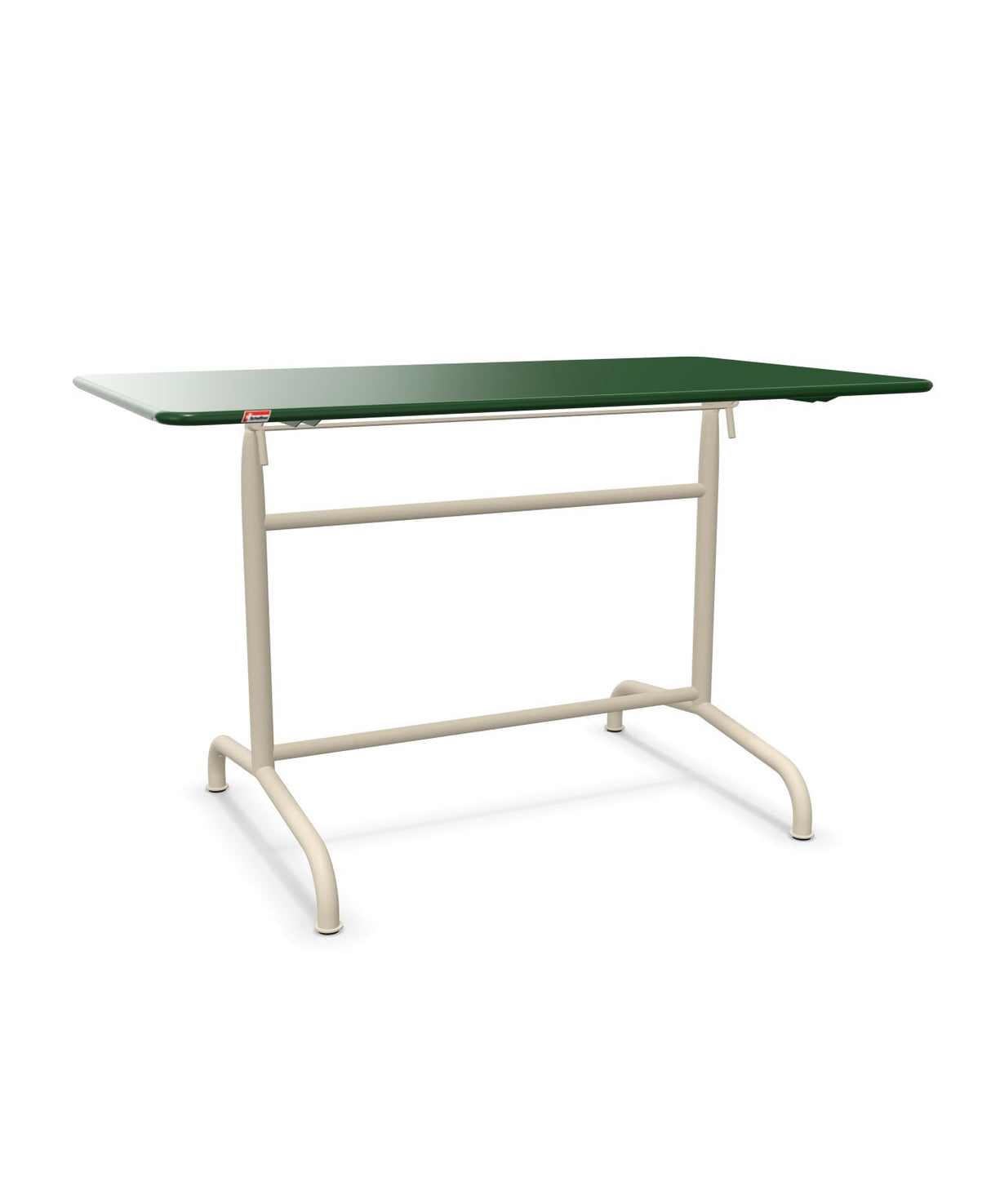 Schaffner Rigi Table repas rabattable 120x70cm Vert Sapin 66 Sable Pastel 15 