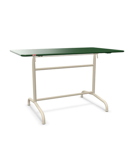 Schaffner Rigi Table repas rabattable 120x70cm Vert Sapin 66 Sable Pastel 15 