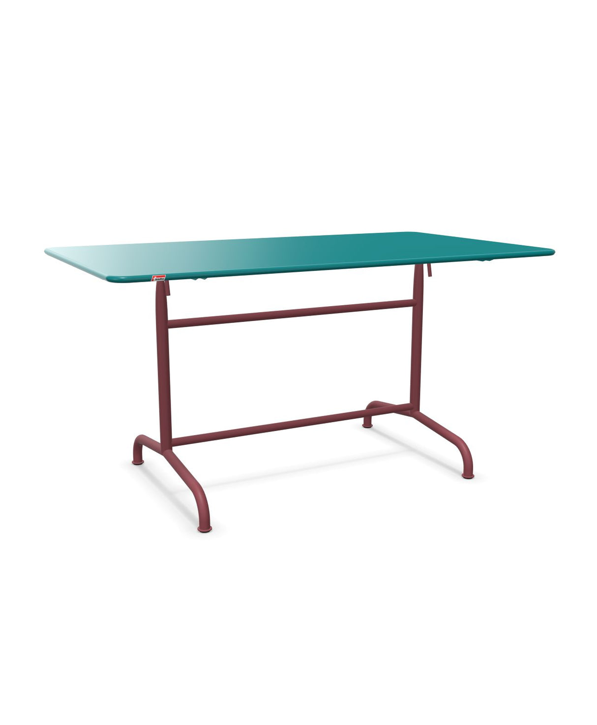 Schaffner Rigi Table repas rabattable 140x80cm Bleu Kali 56 Bordeaux 38 