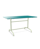 Schaffner Rigi Table repas rabattable 140x80cm Bleu Kali 56 Vert Pastel 64 