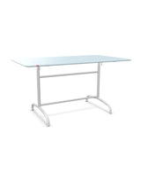 Schaffner Rigi Table repas rabattable 140x80cm Bleu Pastel 51 Blanc 90 