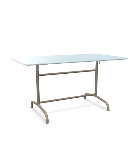 Schaffner Rigi Table repas rabattable 140x80cm Bleu Pastel 51 Champagne 85 