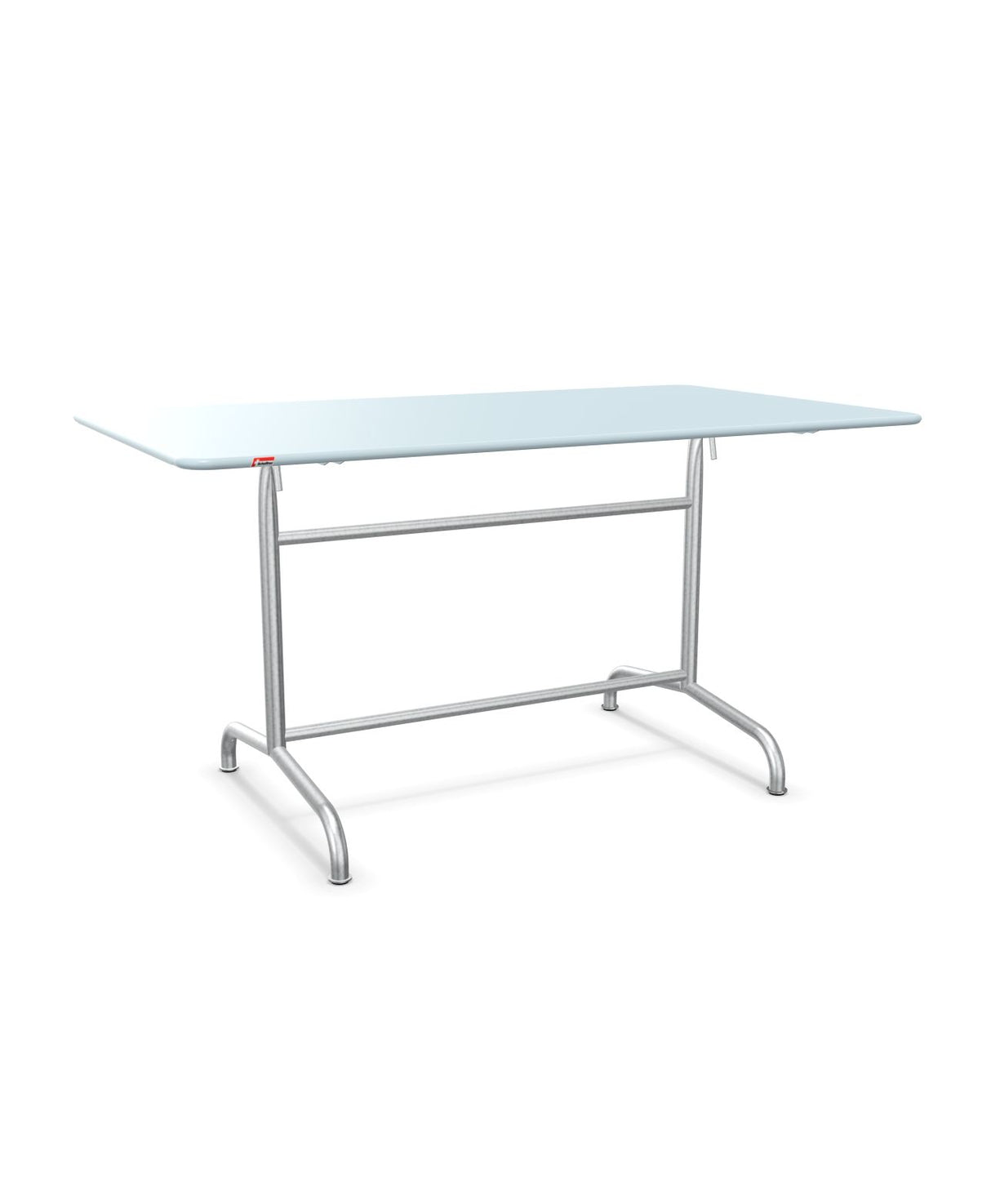 Schaffner Rigi Table repas rabattable 140x80cm Bleu Pastel 51 Galvanisé à chaud 02 
