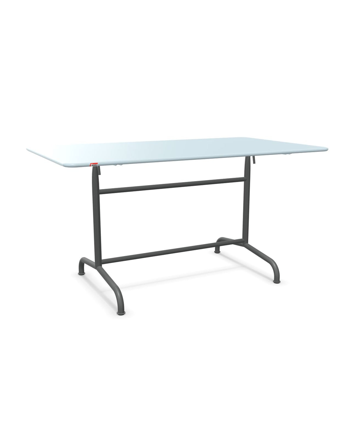Schaffner Rigi Table repas rabattable 140x80cm Bleu Pastel 51 Graphite 73 