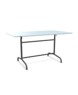 Schaffner Rigi Table repas rabattable 140x80cm Bleu Pastel 51 Graphite 73 