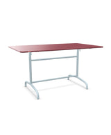 Schaffner Rigi Table repas rabattable 140x80cm Bordeaux 38 Bleu Pastel 51 
