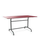 Schaffner Rigi Table repas rabattable 140x80cm Bordeaux 38 Graphite 73 