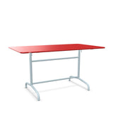 Schaffner Rigi Table repas rabattable 140x80cm Rouge 30 Bleu Pastel 51 