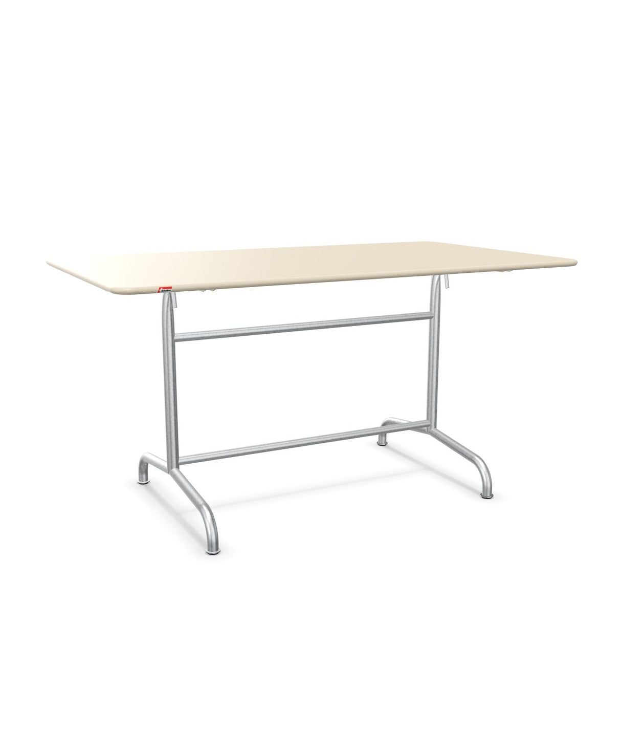 Schaffner Rigi Table repas rabattable 140x80cm Sable Pastel 15 Galvanisé à chaud 02 