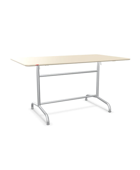 Schaffner Rigi Table repas rabattable 140x80cm Sable Pastel 15 Galvanisé à chaud 02 