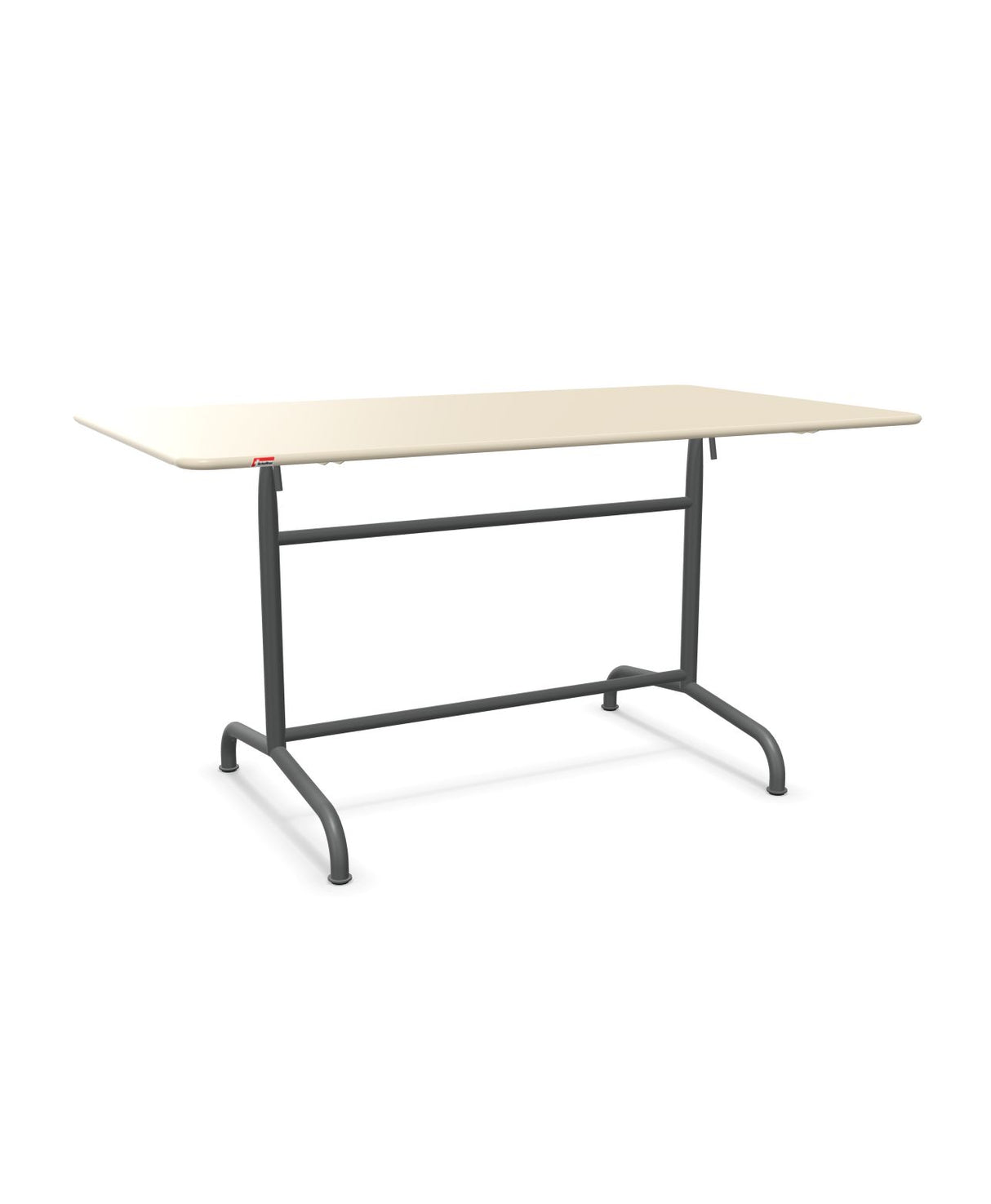 Schaffner Rigi Table repas rabattable 140x80cm Sable Pastel 15 Graphite 73 