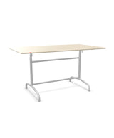 Schaffner Rigi Table repas rabattable 140x80cm Sable Pastel 15 Gris Argent 78 