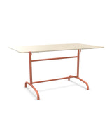 Schaffner Rigi Table repas rabattable 140x80cm Sable Pastel 15 Terracotta 84 