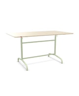 Schaffner Rigi Table repas rabattable 140x80cm Sable Pastel 15 Vert Pastel 64 