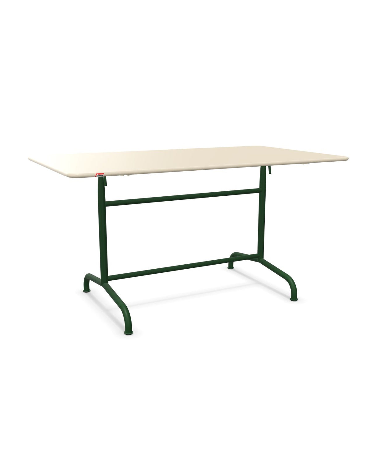 Schaffner Rigi Table repas rabattable 140x80cm Sable Pastel 15 Vert Sapin 66 