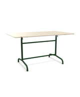 Schaffner Rigi Table repas rabattable 140x80cm Sable Pastel 15 Vert Sapin 66 