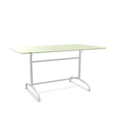 Schaffner Rigi Table repas rabattable 140x80cm Vert Pastel 64 Blanc 90 