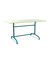 Schaffner Rigi Table repas rabattable 140x80cm Vert Pastel 64 Bleu Kali 56 