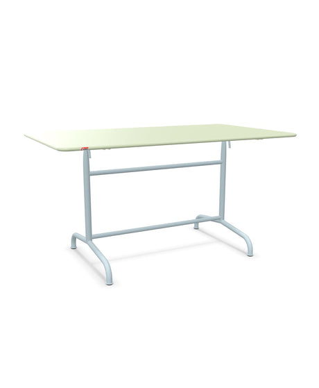 Schaffner Rigi Table repas rabattable 140x80cm Vert Pastel 64 Bleu Pastel 51 
