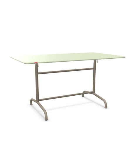Schaffner Rigi Table repas rabattable 140x80cm Vert Pastel 64 Champagne 85 