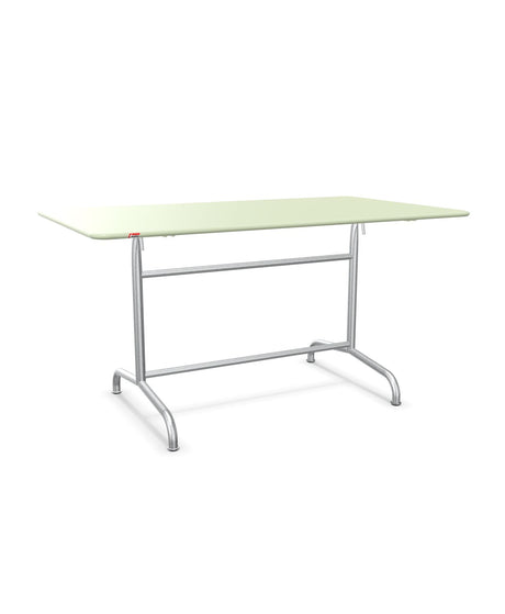 Schaffner Rigi Table repas rabattable 140x80cm Vert Pastel 64 Galvanisé à chaud 02 