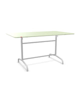 Schaffner Rigi Table repas rabattable 140x80cm Vert Pastel 64 Gris Argent 78 