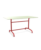 Schaffner Rigi Table repas rabattable 140x80cm Vert Pastel 64 Rouge 30 