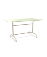 Schaffner Rigi Table repas rabattable 140x80cm Vert Pastel 64 Sable Pastel 15 