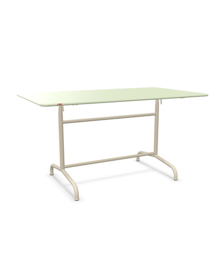 Schaffner Rigi Table repas rabattable 140x80cm Vert Pastel 64 Sable Pastel 15 