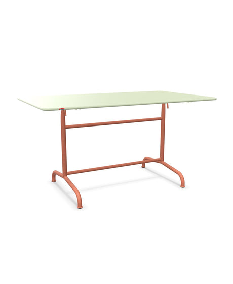 Schaffner Rigi Table repas rabattable 140x80cm Vert Pastel 64 Terracotta 84 
