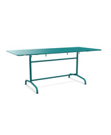 Schaffner Rigi Table repas rabattable 180x80cm Bleu Kali 56 Bleu Kali 56 